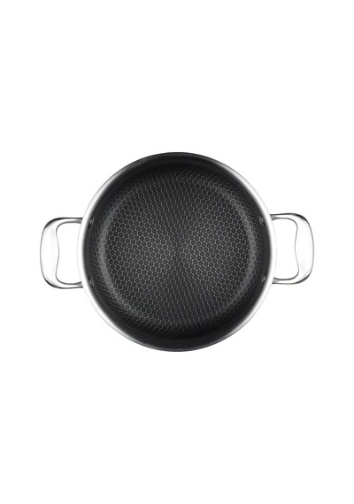 Leggno Elite Pro 3ply Petek Tabanlı Derin Tencere 24 Cm Le-eltpr3161dt24 Leggno Çok Renkli