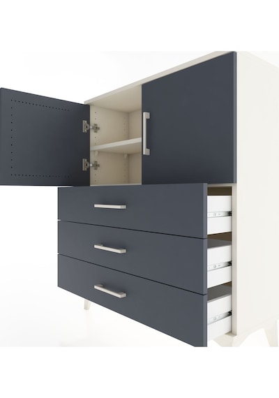 Arges Şifonyer 2 Raflı 3 Çekmeceli 2 Kapaklı 88x30x106 Aytaşı... Aytaşı