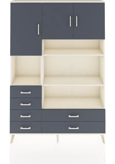 Arges Dolap 9 Raflı 6 Çekmeceli 3 Kapaklı 132x30x195 Aytaşı-antrasit/antrasit Antrasıt/antrasıt Arges Dolap 9 Raflı 6 Çekmeceli 3 Kapaklı 132x30x195 Aytaşı-antrasit/antrasit Antrasıt/antrasıt