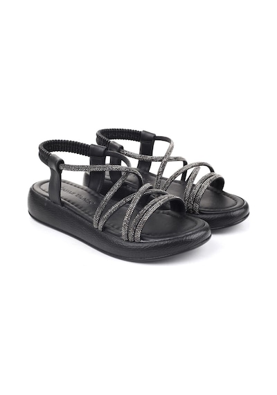 Castle Black 35250 Taş Detaylı Günlük Kadın Sandalet 001
