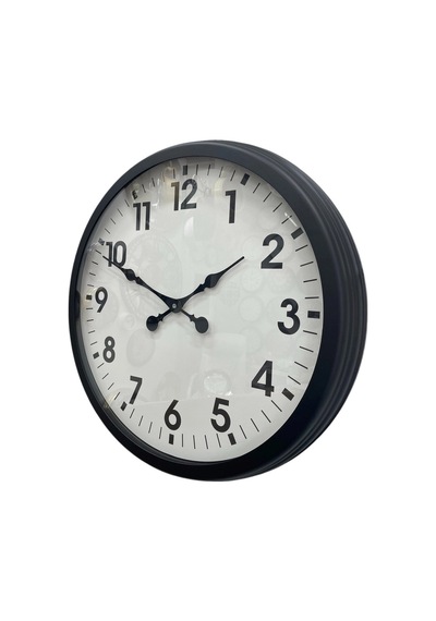 Zentime Black Classic 60 Cm Metal Duvar Saati Çok Renkli