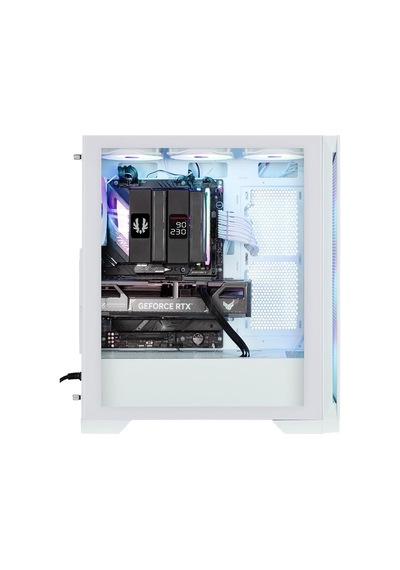 Mg953 850w 80+bronze Tempered Glass Frgb Usb 3.0 Atx Mid Tower Beyaz Kasa Bfc-mgb85wwgsw-4f