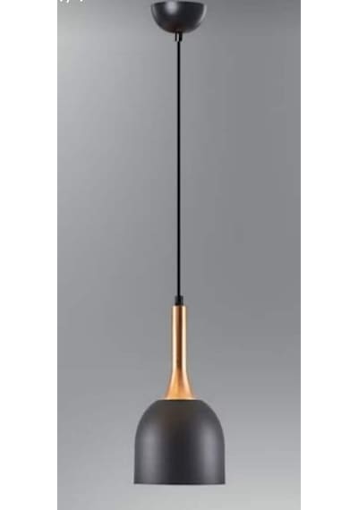 Riolight Modern Siyah Tekli Metal Sarkıt Avize