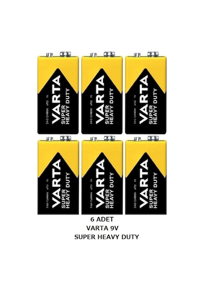 Varta S.life 9 V Çinko Pil 6632 556649 6 Adet