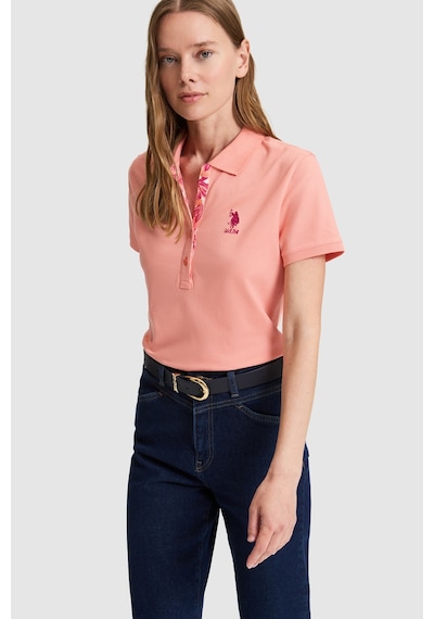 U.s. Polo Assn. Kadın Mercan Tişört Basic 50326475-vr204 Coral