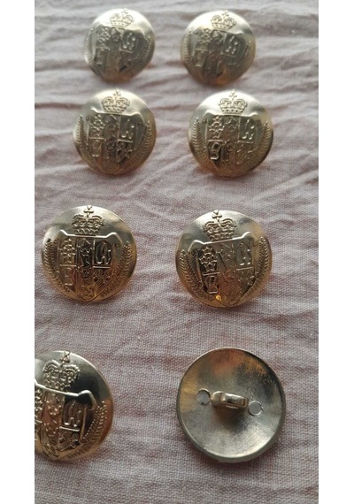 Gold Metal Düğme 22 Mm 8 Adet