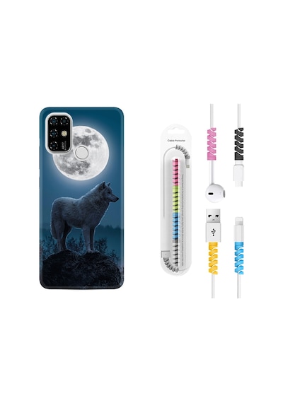 Casper Via F20 Kılıf Kablo Koruyuculu Wolf Moon 1857