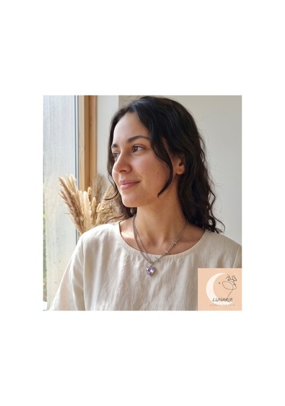 Lunarie Kalp Ve Yıldız Detaylı Kolye Gümüş Renk Kararmaz Çelik