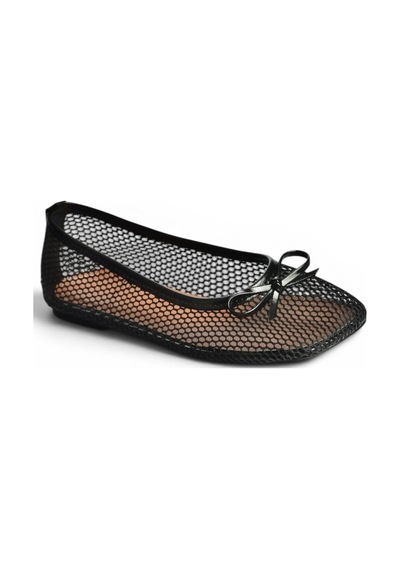 Fox Shoes Y274623315 Siyah File Kadın Babet