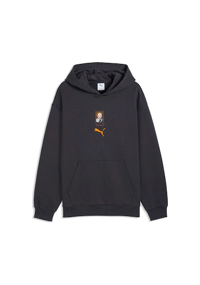 Puma Galatasaray Ftblculture Erkek Geniş Kesim Kapüşonlu Sweatshırt 786848 19 Gri