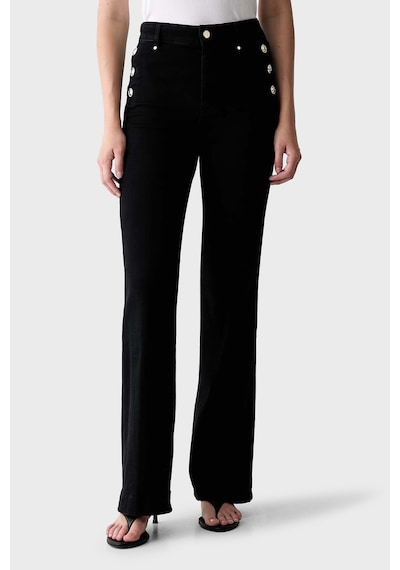 Guess New Faye Chino Jean W5ra0pd4pz1 Kadın Kot Pantolon W5ra0p D4pz1 Cbl1 Siyah
