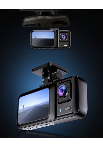 3 Kamera 1080p Araç Dvr 2 İnç Ips Ekran Uuczzzdvraraçiçikameraaa6