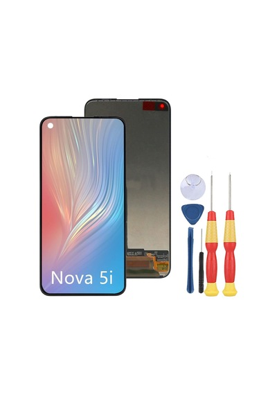Huawei Uyumlu Nova 5i Lcd Ekran Dokunmatik Çıtasız