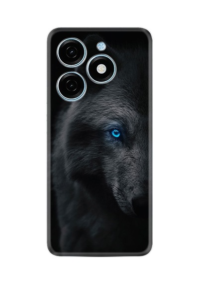 Tecno Spark 20 Spark 20c Kılıf Desenli Silikon Platinium Series Dark Wolfs 1834