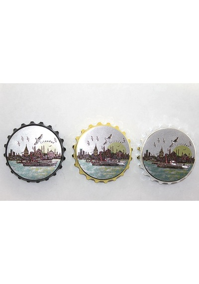 İstanbul Temalı Gazoz Kapağı Magnet - Model 1