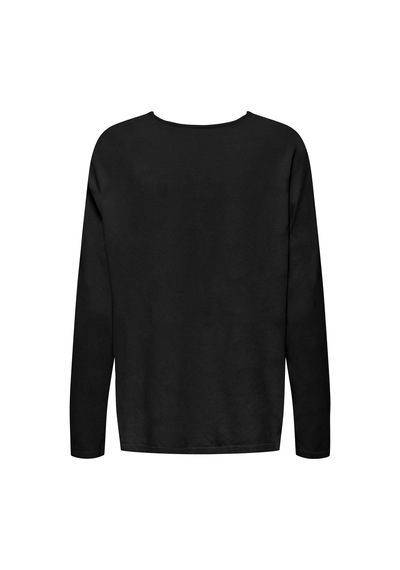 Only Onlamalıo Lıfe Ls V-neck Knt Kadın Black Kazak - 15340735 Black