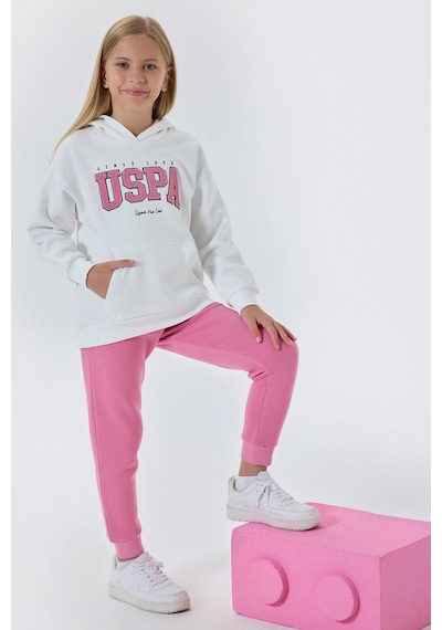 U.S. Polo Assn. Kız Çocuk Beyaz Eşofman Takımı 5274-48266 Beyaz