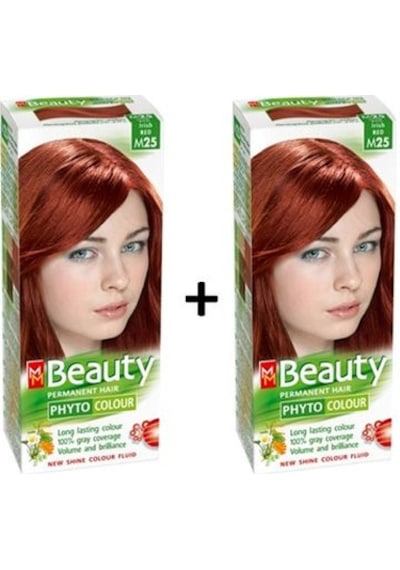 Mm Beauty Bitkisel Saç Boyası Kızıl M25 (2 Adet) (464063539)