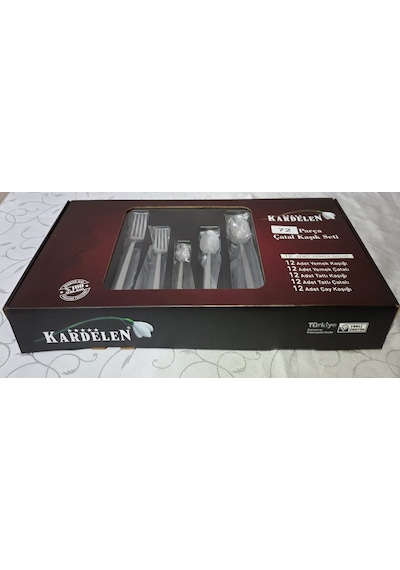 Kardelen 12 Kişilik 72 Parça Kaşık Çatal Bıçak Seti Çelik