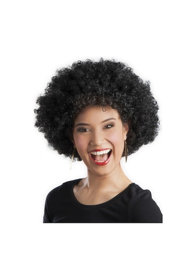 Siyah Renk Kıvırcık Afro Bonus Peruk Semeglbl - 92 Parti Peruğu