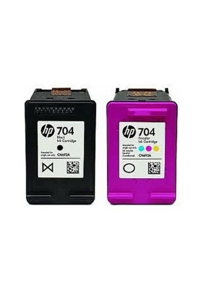 HP 704 Renkli ve Siyah Kartuş Dolum Seti