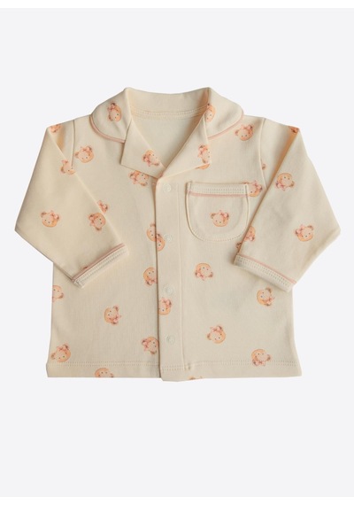 Kitikate Organik Kate 2'li Pijama Takımı Natural KREM