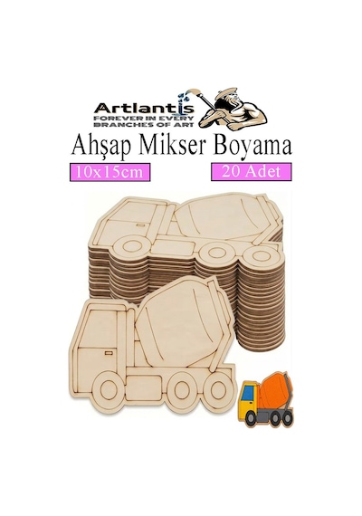 Ahşap Boyama Araçlar 20 Adet 10x15cm Taşıtlar Boyama Figürü Etkinlik Çoçuk Gelişim Motor Beceri Kreş Anasınıfı Pembe