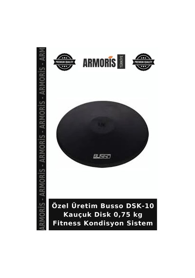 Özel Üretim Busso Dsk-10 Kauçuk Disk 0,75 Kg Fitness Kondisyon Sistem