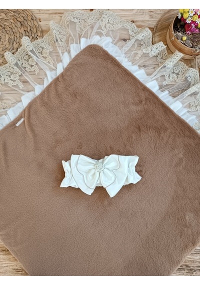 Kışlık Bebek Kundağı Unisex Bebek Dış Kundak Battaniyesi Hastane Çıkışı Kundak Battaniye Kahverengi