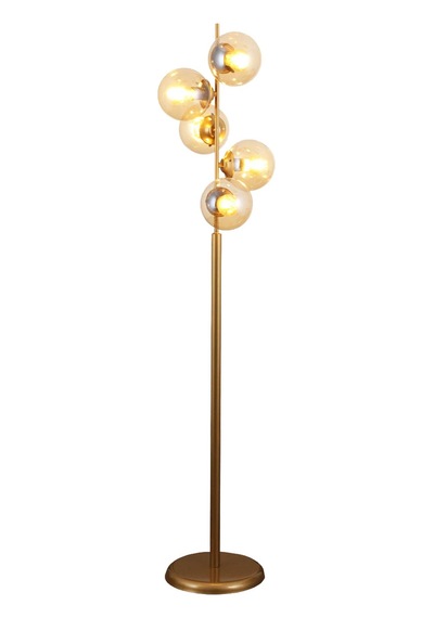 Modena 5 Li Eskitme Lambader Bal Camlı Modern , Oturma Odası ,yatak Odası , Salon Lambader Çok Renkli