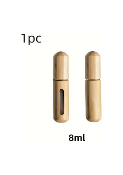 Sge Teknoloji Bambu 8 Ml Doldurulabilir Parfüm Şişesi Taşınabilir Cep Seyahat Parfüm Şişesi Atomizer