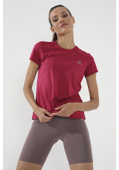 Viva Kırmızı Basic Kısa Kol Standart Kalıp O Yaka Kadın T-shirt - 97144 Kirmizi