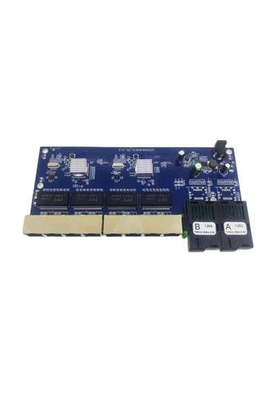2sc 8rj45 1000m Fiber Optik Ortam Dönüştürücü Ethernet Anahtarı Pcba Kartı Endüstriyel Sınıf - 8 Port Ethernet - 2 Port Fiber