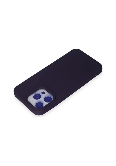 Newface Apple İphone 15 Pro Max Kılıf Nano İçi Kadife Silikon - Mor