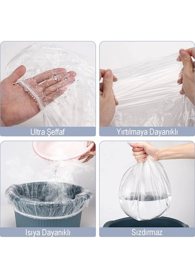 Mivelacure Pedikür Ayak Banyosu Galoşu 50'li