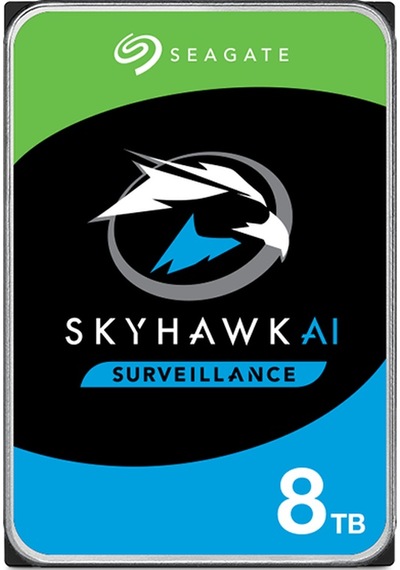 8 TB SEAGATE 3.5 SKYHAWK AI SATA3 7200RPM 256MB 7/24 GUVENLIK ST8000VE001 (RESMI DIST GARANTILI)