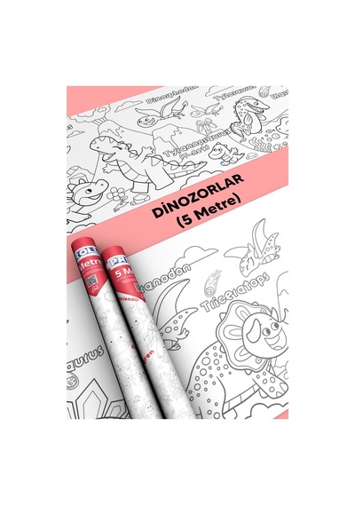 Dinozor Boyama Kağıdı