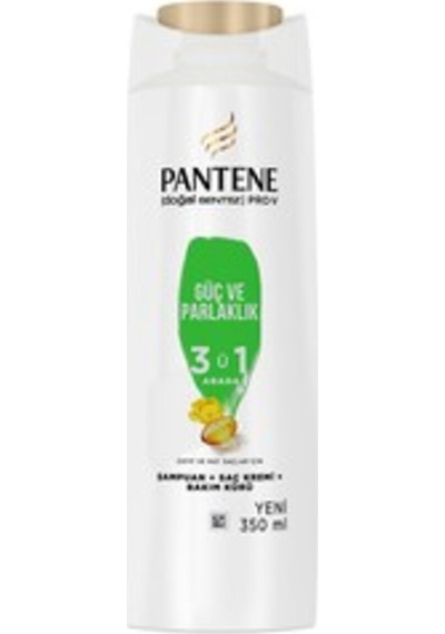 2 Adet Pantene Güç Ve Parlaklık Şampuan 350 Ml Küçük Kolonya Hediye