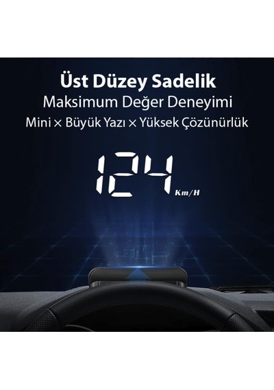 Head Up Display Ön Cam Sanal Gösterge Ekranı Hız Göstergesi Yağ Turbo Basınç Göstergesi
