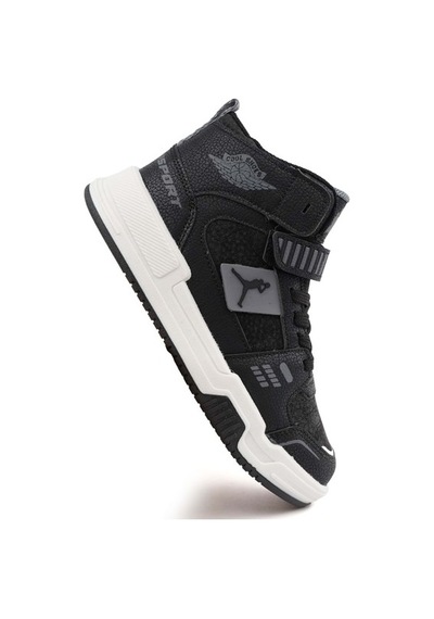 Cool King Uzun Çocuk Sneaker Spor Ayakkabı Siyah