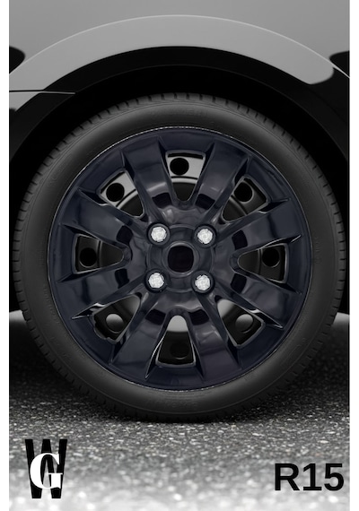 Chevrolet Aveo 15 İnç Jant Kapağı 4 Adet Siyah S102