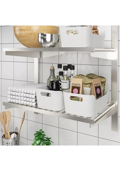 Ikea Uppdatera Saklama Kabı 24x17x10 Cm, Beyaz 250689816 Beyaz