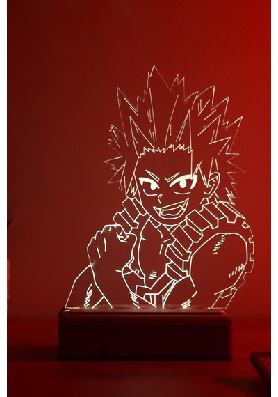 Eijiro Kirishima My Hero Academia 16 Renk Kumandalı 3d Gece Lambası