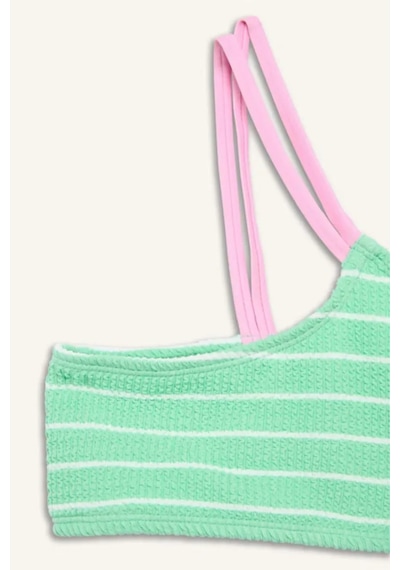 Defacto Çizgili 2li Bikini Kız Çocuk G5754a826hsgn1204 Yeşil-gn1204