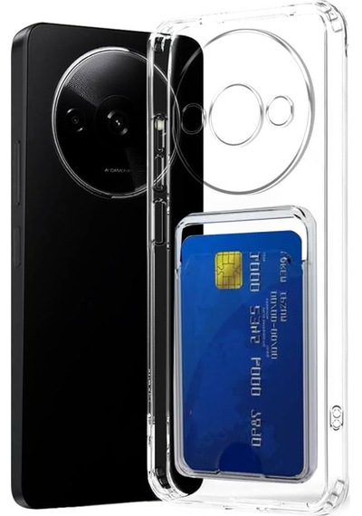 Newface Xiaomi Redmi A3 4g Kılıf Kart Şeffaf Silikon - Şeffaf Şeffaf