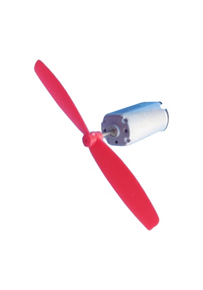 Mikro Motor 2 Adet Tek Kanat Pervane 2 Adet