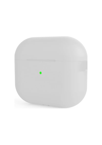 Apple Uyumlu AirPods Pro 2 Kılıfı Silikon Kılıf Şarj Bölümü Tıpalı Soft Yumuşak Kablosuz Şarj Destek Beyaz