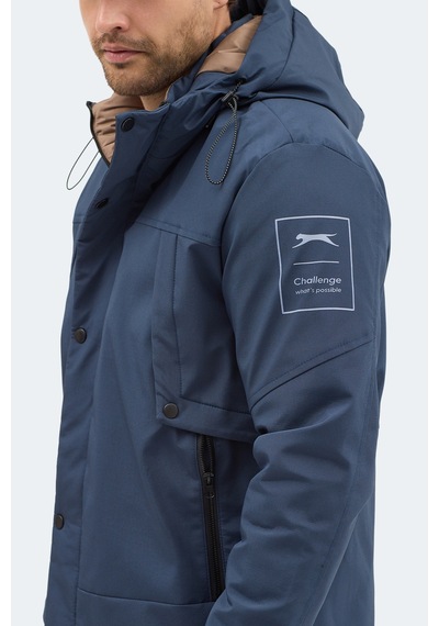Slazenger Globe Erkek Lacivert Mont & Kaban Lacivert