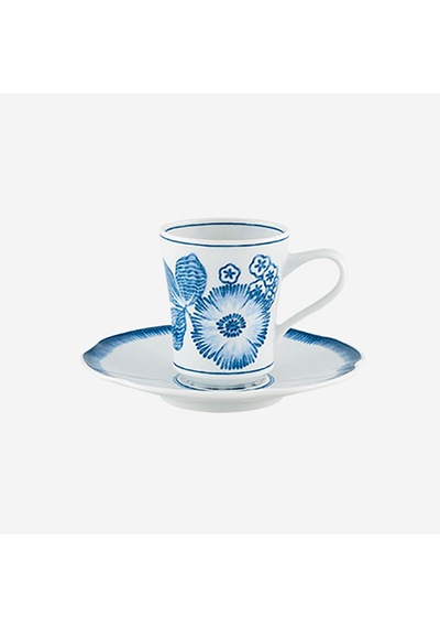 Mavi Porselen Kahve Fincanı 130 Ml
