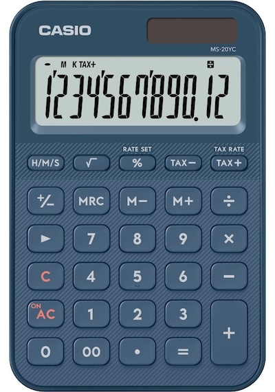 Casio Ms-20yc-ny-w-dp Hesap Makinesi Desktop Gri - Siyah